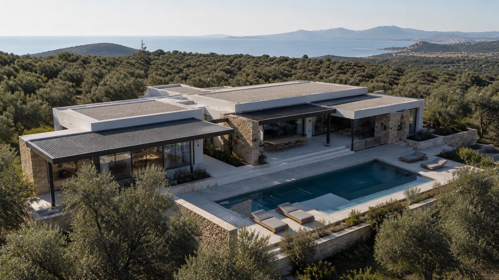 Ενδεικτική απεικόνιση αρχιτεκτονικής σκίασης.